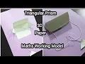 Triangular prism 3D Paper Pull-up Working Model with Perfect Measurement Maths Working Model