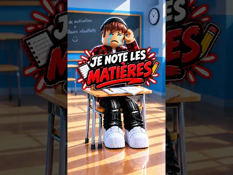 JE NOTE LES MATIÈRES SCOLAIRES 😒 #shorts #roblox #brookhaven