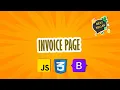 Programming the Invoice page using HTML CSS Js and Bootstrap Task 32 34
