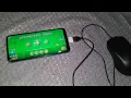 playing geometry dash with a mouse connected into my phone