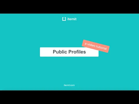 itemit tutorial 13: public profiles