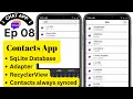 Create Contact phone App that keep contacts synced Android Studio Java Chat App Ep08 - DevSelfTech