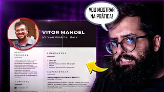 Me Fingi de JÚNIOR e Criei um CURRÍCULO Para Entrar em uma VAGA REAL na Programação!