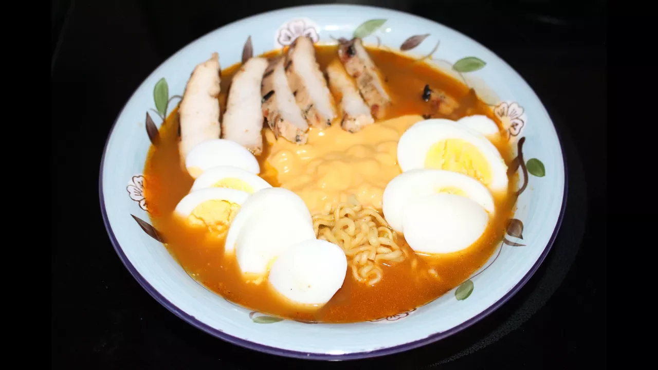 Greg and Yon: Ramen with Stuff Episode 4 - Grilled Chicken, Boiled Egg, and Cheese