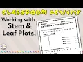 Stem and Leaf Plot Worksheets