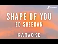 Download Lagu Ed Sheeran - Shape of you (Karaoke instrumental) | Original key