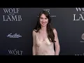 Jenna Ciralli on the red carpet at the premiere of The Wolf and the Lamb