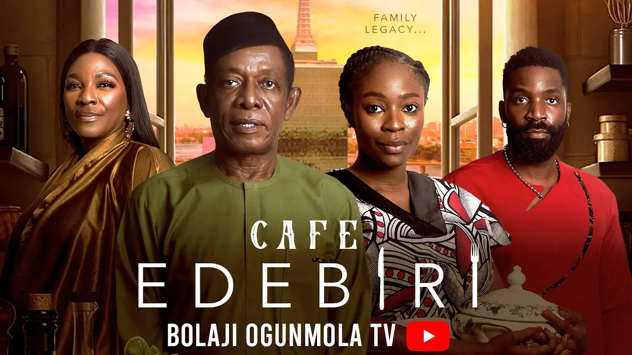 Cafe Edebiri - Nkem Owoh, Bolaji Ogunmola, Tina — Nollywood