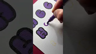I m teaching you the easiest bubble letter alphabet - save this for your next drawing