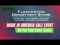 Flemington Department Store Sales Tax Event