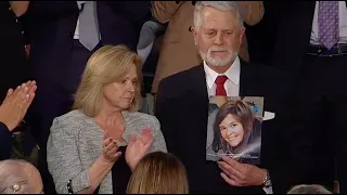 President Trump addresses Marsha and Carl Mueller of Prescott Arizona