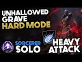 Heavy Attack is Overpowered for Solo - Veteran Hard Mode Unhallowed Grave Solo Sorcerer ESO