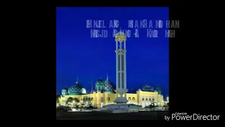 masjid agung al-karomah martapura saat menjelang imsak ramadhan
