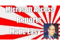 Access Reports Tutorial - How to make and manage reports in Microsoft Access Tutorial