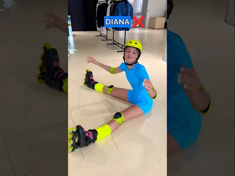 ROLLER vs Gymnast😈👯‍♀️ Who win?😂🛼