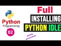 How to downloading and Installing Python IDLE Python Shell full process