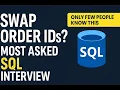 Swap or Interchange OrderID in SQL Table Most Asked SQL Interview Question