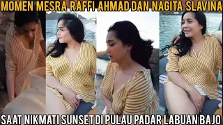 nagita tampil hot ini momen mesra raffi u0026 nagita saat nikmati sunset di pulau padar labuan bajo