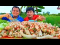 Download Lagu ไส้ตันราดซีฟู๊ดกินกับบ่าวท้าวแซ่บคักอีหลีครับพี่น้องMUKBANG EATING SHOW#โก้อีสานพาแดก 