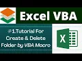 Create Folder and Delete Folder by VBA Macro Advanced Excel VBA Tutorial in Hindi