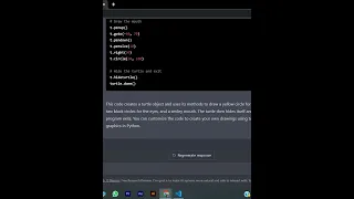 Drawing a Smily Face In Python With ChatGPT PYTHON TURTLE