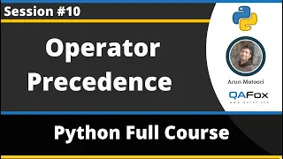 Operator Precedence in Python Python Tutorial - Part 10