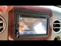 2005 Ford F-150 Lariat Farenheit Double Din Radio Kenwood Excelon 6 5 Speaker Install
