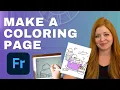 From Sketch to Sellable Coloring Page Adobe Fresco Tutorial