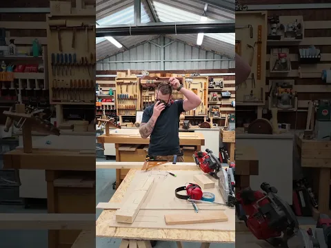 How to cut a T halving joint with a circular saw. Skills for beginners #diy #woodworking ##newskills