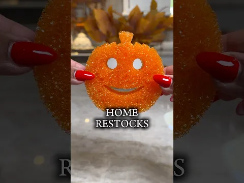 Satisfying fall restocks 🍁🎃🍂🧡#cleanandorganize #fallaesthetic #organizedhome #momtok #CleanTok