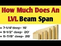 LVL Beam How Far Can An LVL Beam Span without support