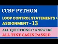 Loop Control Statements Assignment - 13 Python NxtWave CCBP 4 0