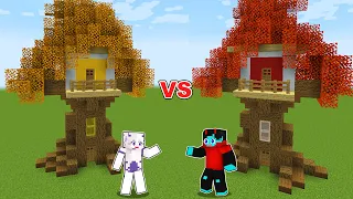 Download PEPS vs SHEYN TREE House Battle in Minecraft! MP3