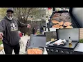 Look at That Sizzle Grilling Bacon Burgers Chicken Breast on My New Grill