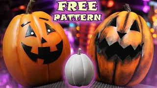 How to Make Carve and Paint an EVA Foam Pumpkin with Free Templates