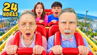 24 HORAS SIENDO ABUELOS EN UN PARQUE DE DIVERSIONES