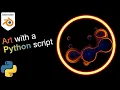 Python Blender Metaball animation created with a script