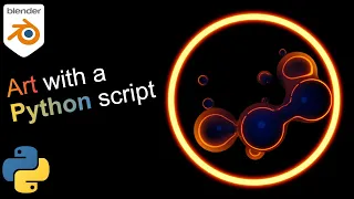 Python Blender Metaball animation created with a script