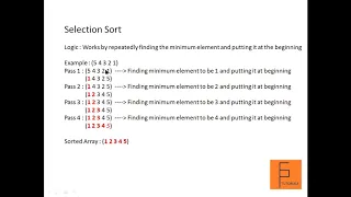 ICSE Computer Applications LIVE Session JAVA Selection Sort