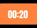 20 Seconds Countdown Timer in Orange Background