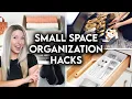 10 SMALL SPACE ORGANIZATION IDEAS SPACE SAVING HOME HACKS