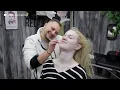 AMAZING FEELING Asmr Massage On Blonde Female Customer For Asmr Sleep