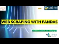Web Scraping with Pandas Extracting data with HTML Python Statistic and data science Tutorial