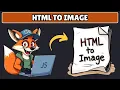 How to Convert HTML to Image in Javascript
