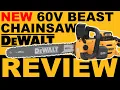 NEW DeWalt 60V Chainsaw DCCS677 Review and Performance Test
