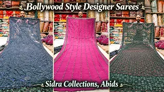 Excusive Bridal Designer Bollywood Style Hand, Beadswork Neted Sarees | Sidra Collections, Abids
