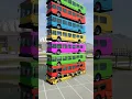 Download Lagu Mixed Rainbow Colour Cars \u0026 Buses Fall Crash #7 - BeamNG.Drive