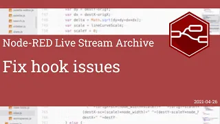 Fix hook issues - developing node-red stream