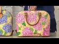 Dooney Bourke Hydrangea Basket Weave Zip Zip Satchel Handbag on QVC