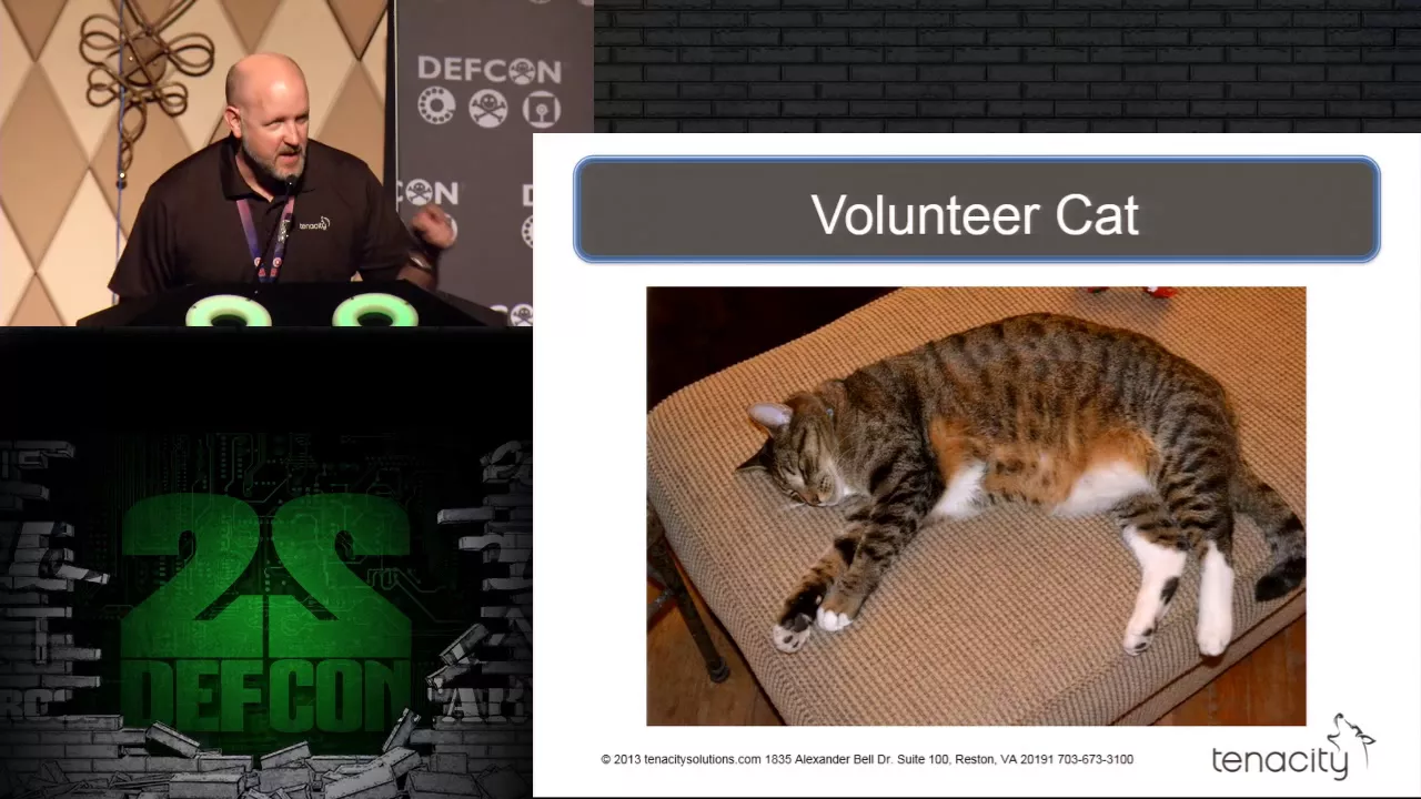 DEF CON 22 - Gene Bransfield - Weaponizing Your Pets: The War Kitteh and the Denial of Service Dog